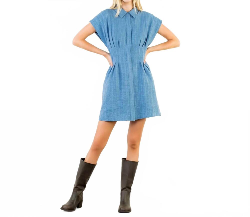 NEW THML rory dress in blue